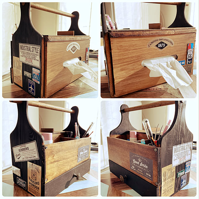 ティッシュケース,工作大好き♡,おうちじかん♪,ダイソー,100均,DIY,セリア,手作り♡,いいね！ありがとうございます♪,イベント参加,こどもと暮らす,リメイク,Lounge yukinkoの部屋