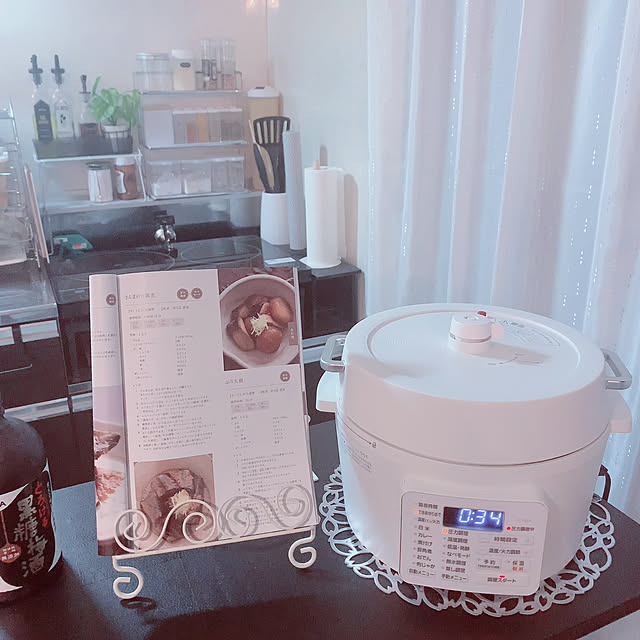 IRIS OHYAMA,電気圧力鍋,写真うまくなりたい,夕飯,ランチョンマット,夜ごはん,モノトーン,賃貸インテリア,こどもと暮らす,料理勉強中,時短料理,2LDK賃貸,料理苦手主婦,築35年アパート,Kitchen Eriの部屋