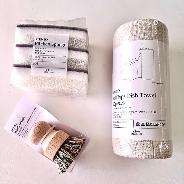 Kitchen,掃除道具,掃除,3COINS,リピート買いアイテム,カフェ風,ホワイトインテリア,北欧インテリア,海外風インテリア,消耗品 mamyuの部屋