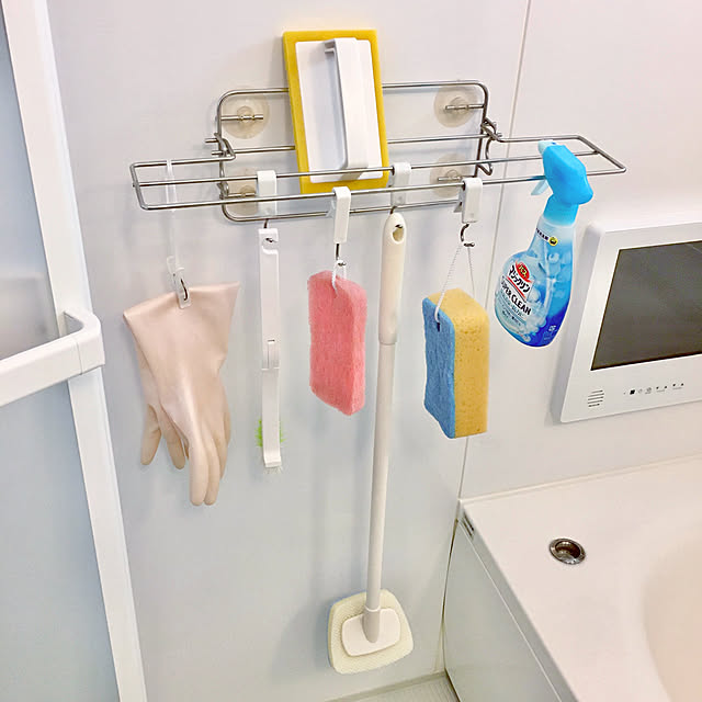 ダイソー　クリップフック,浴室の掃除道具,フック,みて頂き有難うございます(^^),Bathroom pinaminの部屋