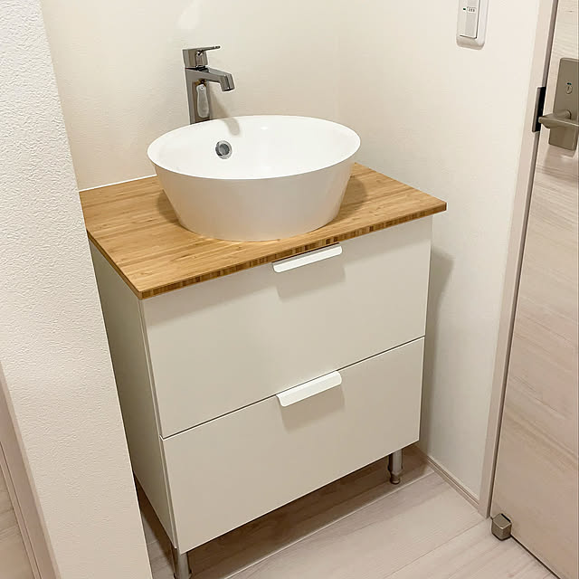 洗面所,北欧,IKEA,Bathroom mikoの部屋
