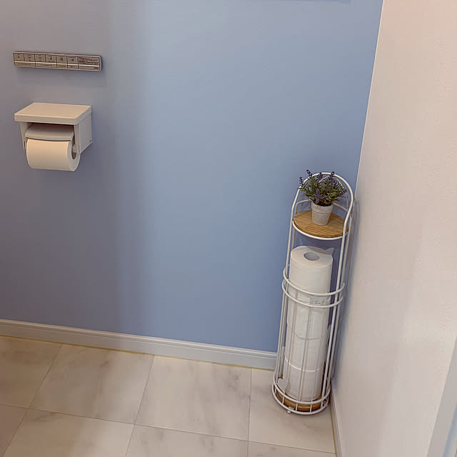 Bathroom,ニトリ♡,ニトリ,トイレットペーパー収納,トイレットペーパーの収納,トイレットペーパーホルダー,トイレ niuの部屋