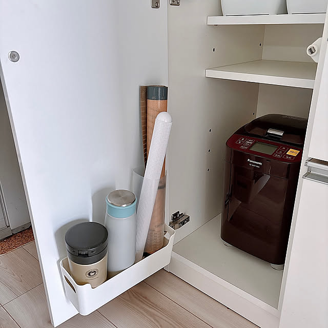 Kitchen,扉裏収納,春のスタンプラリー,スリーエム,モニター投稿,浮かせる収納,クリアファイル活用,コマンドファスナー,新生活フェス2025,小物固定 Miiの部屋