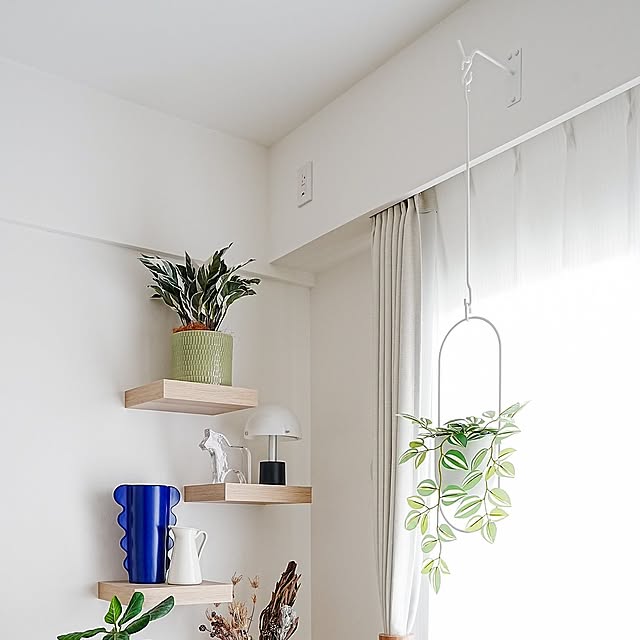 DIY,北欧,IKEA,イケア,北欧インテリア,グリーンのある暮らし,ハンギンググリーン,ハンギングプランター,山崎実業,山崎実業 tower,賃貸DIY misaki.tの部屋
