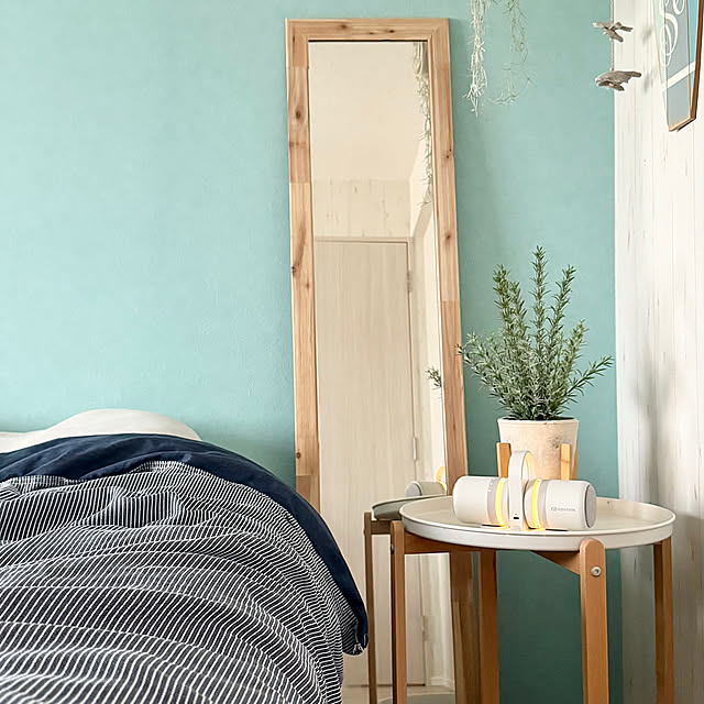 Bedroom,寝室,スピーカー,リゾート風,プチプラインテリア,暮らしを楽しむ,子どもと暮らす,マンション暮らし,音楽のある暮らし,子どものいる暮らし,RHYTHM,小学生ママ,ig→kiyo_home,中学生ママ,くらしのリズムを整える,リズムアンバサダー kiyoの部屋