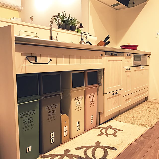 Kitchen,ゴミ箱 分別 riechinの部屋