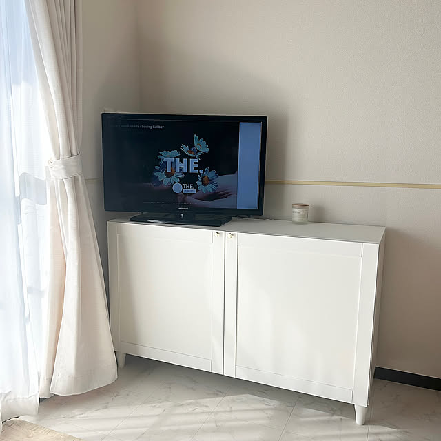 Lounge,テレビボード,リビング収納,テレビ台,季節を楽しむ暮らし,新生活,IKEA ベストー,北欧,模様替え,2LDK,賃貸インテリア,こどものいる暮らし,お気に入りに囲まれた暮らし,キャビネット Cocoの部屋