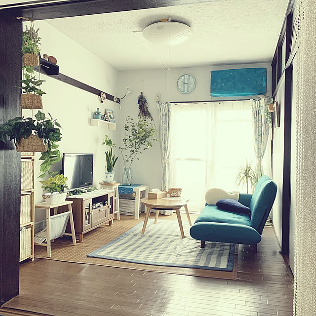 団地,団地リノベ,フェイクグリーン,観葉植物,団地DIY,IKEA,団地住まい,ニトリ,Lounge keiko1806の部屋