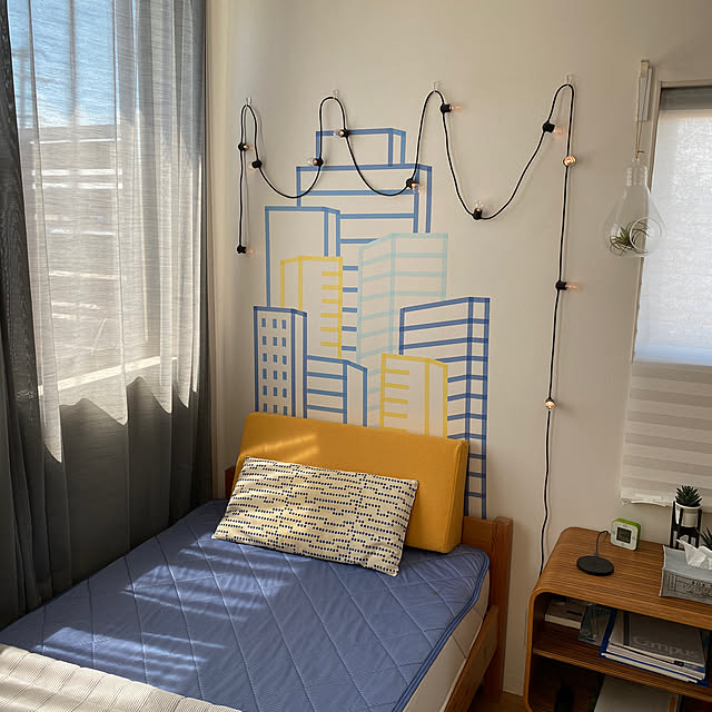 On Walls,マスキングテープ　壁,ダイソー,DIY,100均アイテム,北欧も好き,おうち時間,かんたんDIY,のんびり休日,ナチュラルだと思う。,温かい目で見てね♪ imachanの部屋