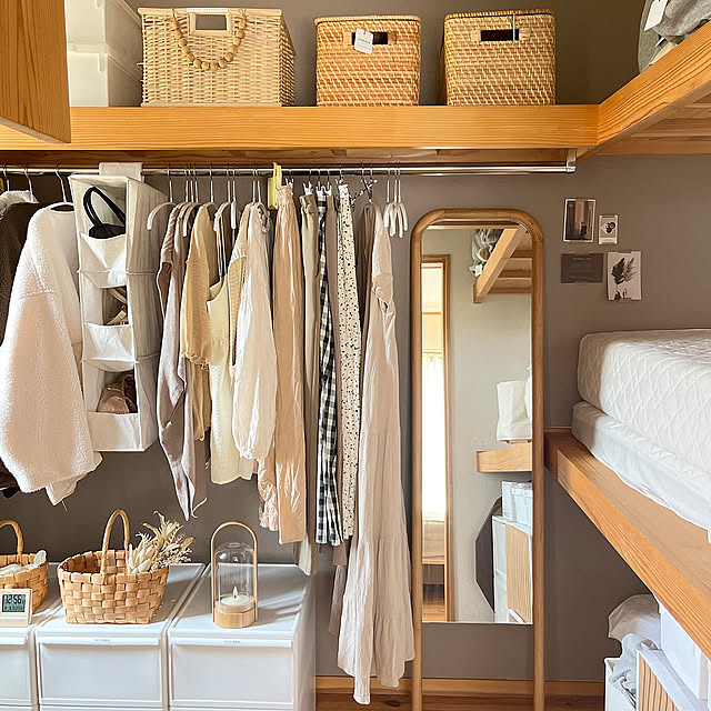 Bedroom,クローゼット改造,クローゼット収納見直し,クローゼット収納,クローゼット,整理整頓,北欧インテリア,北欧ナチュラル,北欧ナチュラルインテリア,北欧式整理収納プランナー,くらしのリズムを整える,すっきり暮らす puu.tuuliの部屋