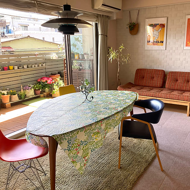 お部屋を広く見せる工夫,ベランダガーデン,Overview marukoの部屋