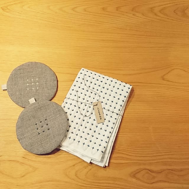 My Desk,シンプルな暮らし,ナチュラル,木の家,注文住宅,マイホーム,無垢の家,ハンドメイド,ミンネ,刺し子,コースター,おきにいり♡ yumihoの部屋