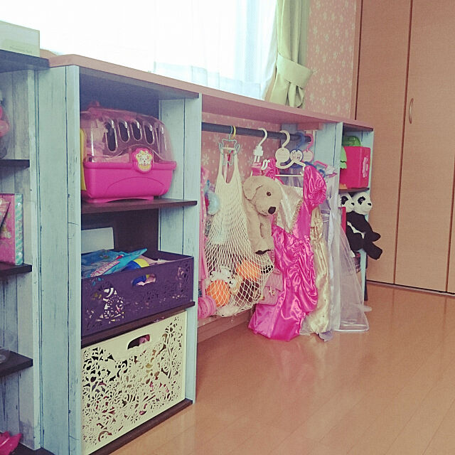 My Shelf,子供部屋,サンゲツクロス,DIY,おもちゃ収納,ダイソーリメイクシート,カラーボックスリメイク,カラーボックス DIY aosoの部屋