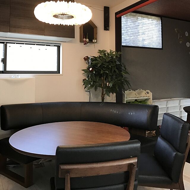 Lounge,円形テーブル,ダイニング,照明,男前,カフェ風 yo-coの部屋