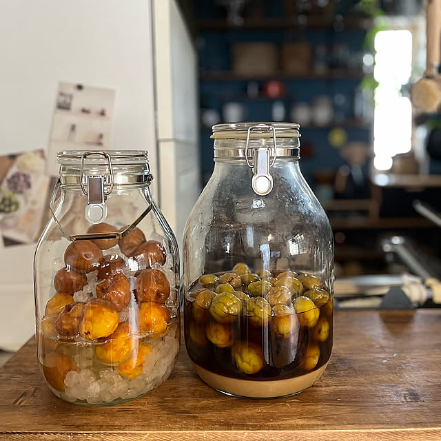 Kitchen,瓶好き,南高梅,完熟梅,青梅,梅仕事,梅シロップ,セラーメイト密封瓶3L,セラーメイト密封瓶4L,キッチン道具 okkunの部屋