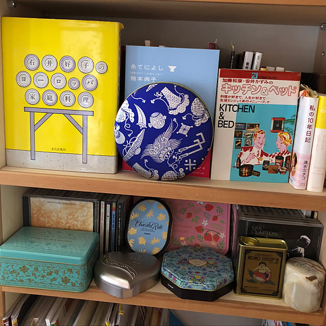 My Shelf,料理本,缶好き♡,缶好き,断捨離,本棚 ha-francaiseの部屋