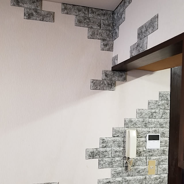 On Walls,ダイソー,クッションシート midoriの部屋
