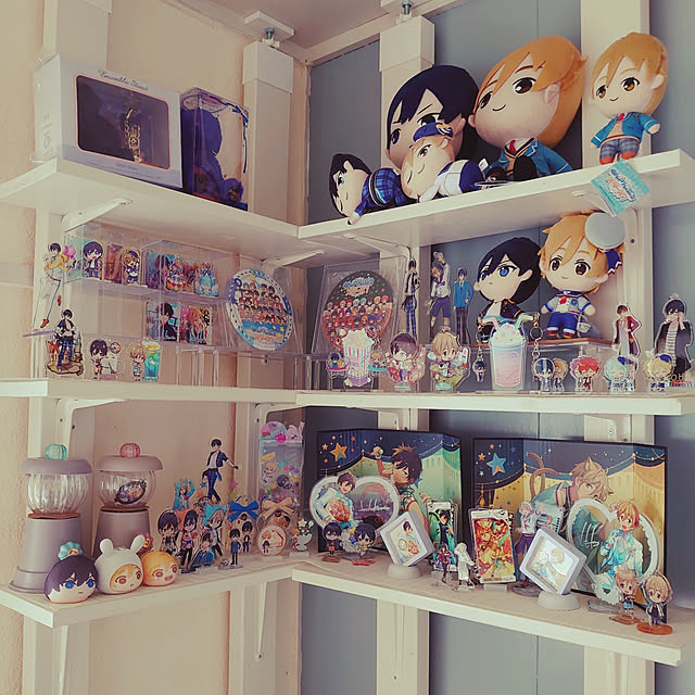 My Shelf,DIY,LABRICO,ハンドメイド,北欧,ナチュラル,一人暮らし,ホワイトインテリア,雑貨,あんさんぶるスターズ!,オタク,オタク部屋,オタク部屋（笑）,アニメグッズ,オタクコーナー,オタクグッズ,痛部屋,100均,セリア,CAN DO,ダイソー,リノベーション LUKAの部屋