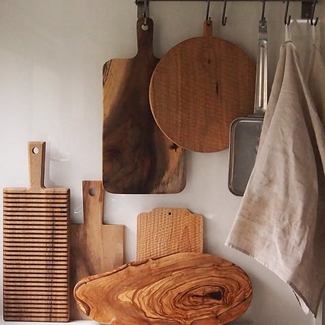 Kitchen,カッティングボード,木のもの,まな板,日用品収納 kicoの部屋
