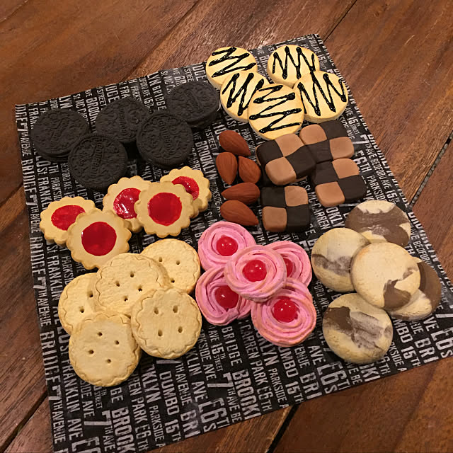 Kitchen,紙粘土クッキー,樹脂粘土クッキー,フェイククッキー☆,100均,ダイソー cocona1815の部屋