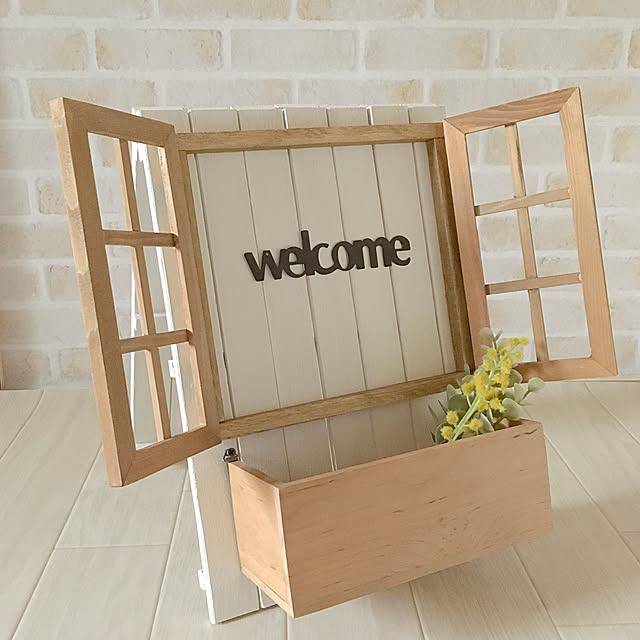 Entrance,ウェルカムボード,ガーデニング雑貨,すのこDIY,ナチュラルキッチン,DIY,プチプラインテリア,ナチュラルインテリア,100均,100均リメイク,セリア,すのこリメイク mamihomeの部屋