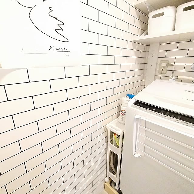 Bathroom,コンパクト,洗面所,100均,暮らし,100均アイテム,小さなお家,暮らしを楽しむ,100均収納,狭小マンション,シンプルな暮らし,毎日の暮らし,狭小住宅を楽しむ,暮らしを整える,購入品,ダイソー,洗濯機まわりの収納 yamamaの部屋