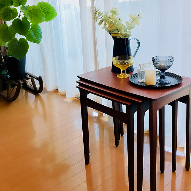 Lounge,レデッカー,イッタラ,これさえあれば、わたしの部屋,北欧雑貨,窓際のグリーン,インテリア,北欧,インテリア雑貨,おとなかわいい,蚤の市,ナチュラル,ネストテーブル,植物,ウンベラータ,雑貨,マンション,北欧ヴィンテージ,リビングダイニング,10000人の暮らし,植物のある暮らし,マンションインテリア,観葉植物 kitayasuの部屋