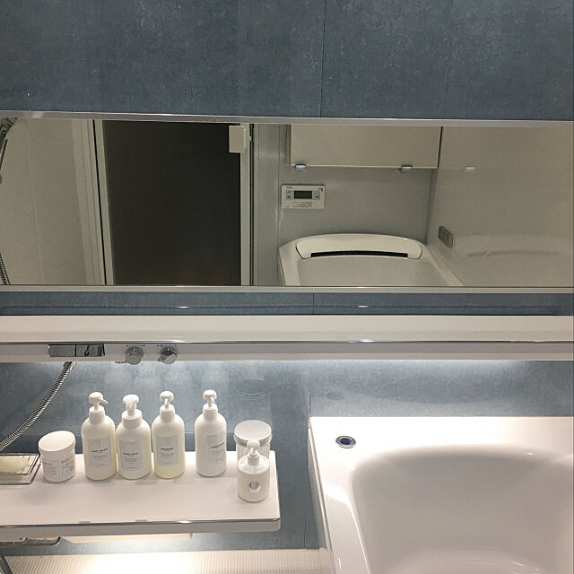 Bathroom,お風呂,TOTOシンラ,TOTO,北欧,間接照明,mono・o・tone,MARKS＆WEB,無印良品 Sariの部屋