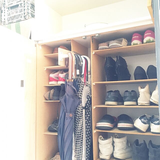 My Shelf,傘立て,靴箱DIY,MDF材,連投失礼します┏○)) ,傘かけ,フォローすごく嬉しいです♡,いつも、いいね！ありがとうございます♬ natulove0418の部屋