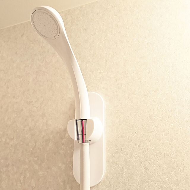 Bathroom,シャワーホルダー,8畳1K,1人暮らし 1Ｋ,白 ホワイト,節水シャワーヘッド Noriの部屋