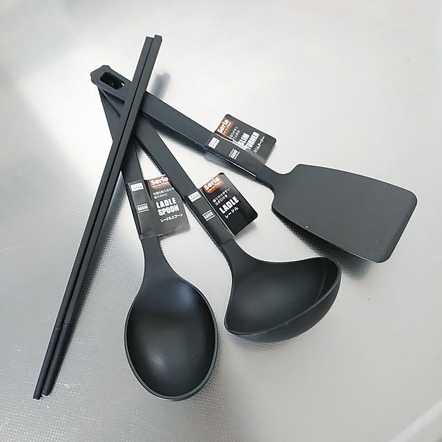 Kitchen,シンプルインテリア,いいね！ありがとうございます♪,こどもと暮らす,こどものいる暮らし,フォローもありがとうございます♪,シンプルモダン,セリア,100均,キッチン用品,ブラック雑貨 shimahigeの部屋