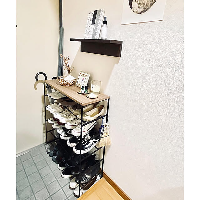 シューズラック,靴箱,一人暮らし,一人暮らしインテリア,狭い部屋,ひとり暮らし 1K,1K,Entrance tomokamotoの部屋