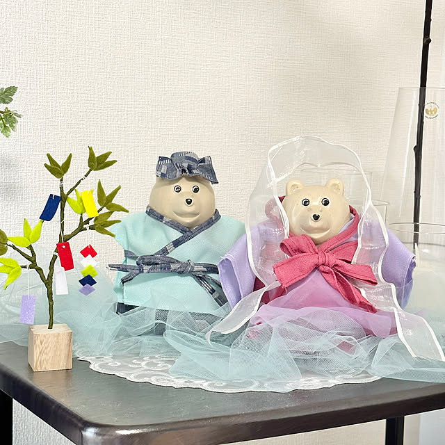 北欧、暮らしの道具店,ハンドメイド,笹飾り手作り,しろくま貯金箱着せ替え,しろくま貯金箱,七夕飾り,七夕ディスプレイ,七夕,季節のディスプレイを楽しむ...♪*ﾟ,季節感のある暮らし,季節の行事,心地よく暮らす工夫,おうち時間,北欧,団地暮らし,団地でも諦めない,団地,stay home,おうち時間の過ごし方,北欧好き,おうち時間を楽しむ,イベント参加,My Shelf,夏 miyumiyuの部屋