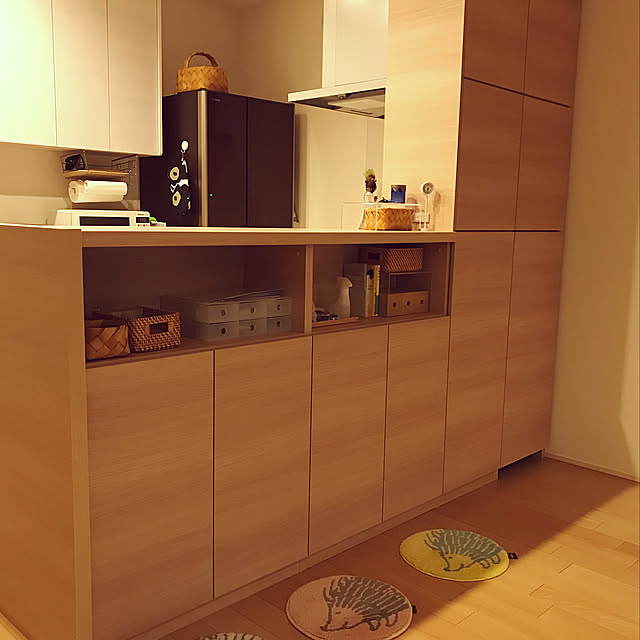 Kitchen,対面収納プラン,カウンターキッチン,クリナップクリンレディ,無印良品,ダイニング側収納,赤ちゃんがいる暮らし cafoxの部屋