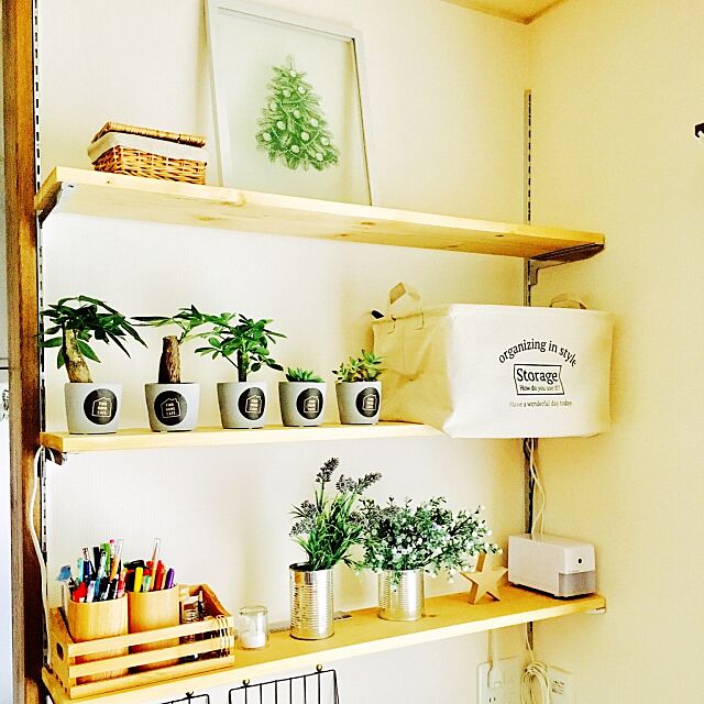 My Shelf,クリスマスディスプレイ,グリーン,フェイクグリーン,棚DIY,100均 suyamayamaの部屋