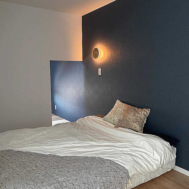 Bedroom,寝室インテリア,寝室,アクセントクロス masuhome20の部屋