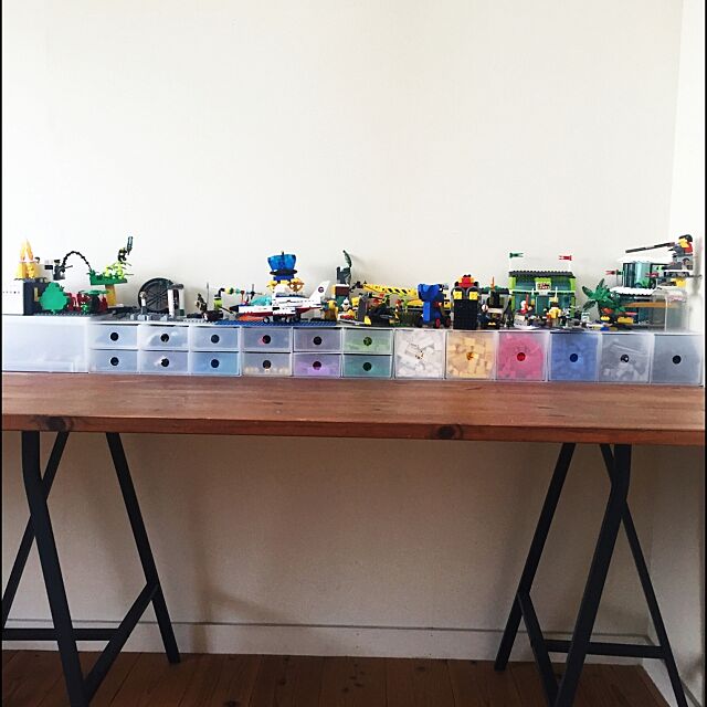 Overview,レゴ収納,レゴ,LEGO,小物収納ボックス・6段,小物収納ボックス・3段,無印良品 romimushiの部屋
