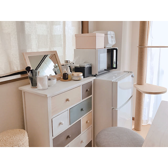 メイクスペース,賃貸インテリア,賃貸でも楽しく♪,一人暮らし,1DK,Lounge hiの部屋
