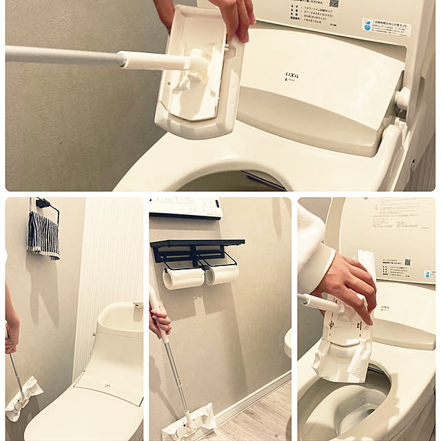 DCMブランド,トイレ掃除,DCM,お掃除グッズ,平屋の家,モニター報告♡,モニター当選ありがとうございます♡,INAXのトイレ,トイレ床用ワイパー,流せる除菌トイレクリーナー,Bathroom riseruの部屋