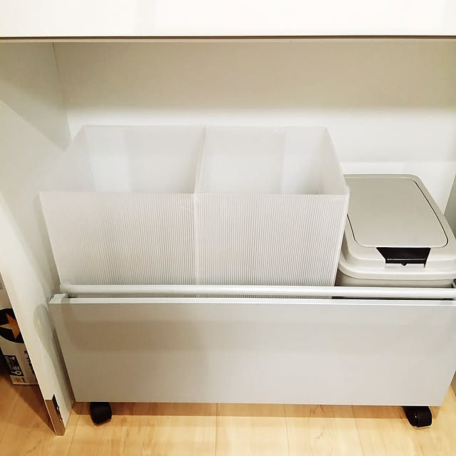 Kitchen,100均,セリア,プラダン,ゴミ箱DIY mamiの部屋