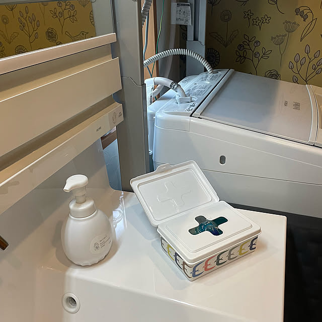 Bathroom,マスキングテープリメイク,マスキングテープ,ミナペルホネンマステ,ジェルボール入れ,ジェルボール収納,10分でできる kuikoの部屋