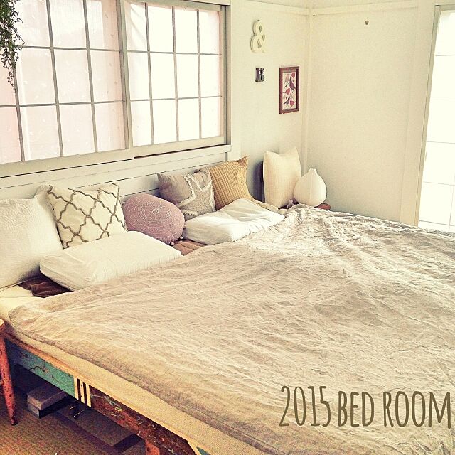 Bedroom,RC千葉支部,手作りベッド,和室です実は magの部屋