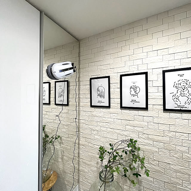 Entrance,エコカラット　グラナスヴィスト,エコカラット,山口一郎　原画,ドウダンツツジ,モニター投稿⑤,お掃除ロボット,LIXIL,マンション暮らし,RoomClipの出逢いに感謝♡,モニター投稿お付合いありがとうございます,HOBOT,窓ふきロボット,HOBOT 最高♡,植物のある暮らし,山口一郎画伯 manchanの部屋