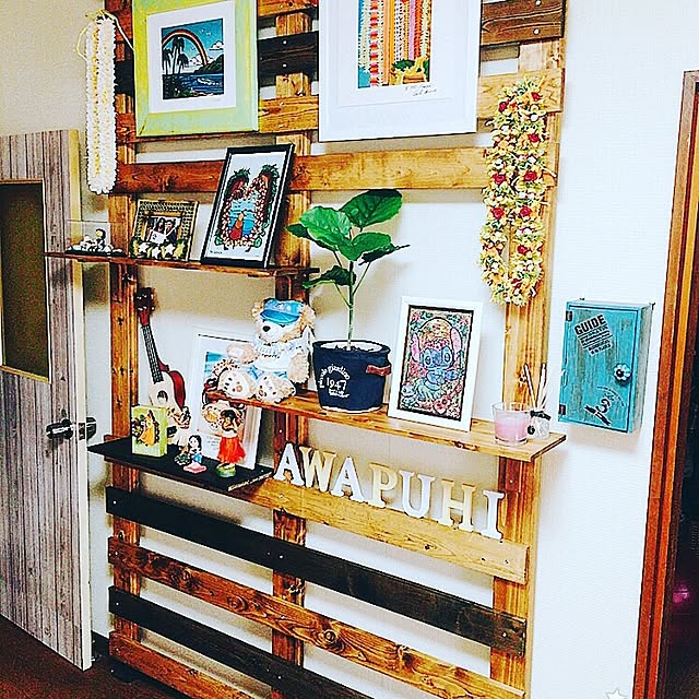 Lounge,DIY,awapuhi,HAWAII,一人暮らし,狭いけど諦めない！,Rainbow,ベストショット,いつもいる場所,カフェ風,Instagram,IG→awapuhi,BRIWAX,ディアウォール,ALOHA,観葉植物♡,ヘザーブラウン,カットリーダー,ダッフィー,YumiYamadaイラスト,ディズニー♡,ウクレレ♪,リボンレイ,ウンベラータ,ナチュラル,アウラニディズニー,フラガール Mikiの部屋