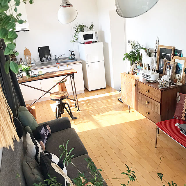 カウンターテーブル,賃貸,賃貸インテリア,花のある暮らし,狭い部屋　,植物のある暮らし,一人暮らしインテリア,観葉植物,一人暮らし,キッチン,Kitchen TokyoAvenueE502の部屋