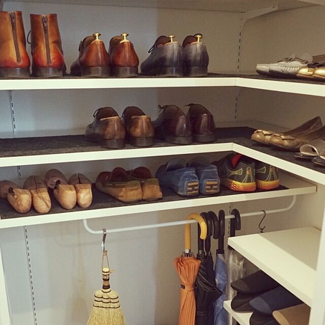 My Shelf,可動棚,傘,靴収納,シューズクローク,靴 sasatomoの部屋