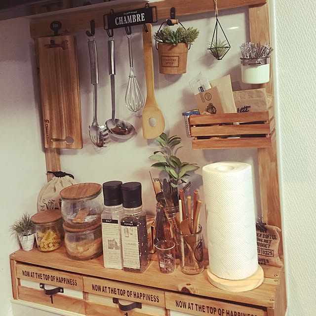 My Shelf,WECK,カトラリー,IKEA,ダイソー,キッチン,DIY,収納,カフェ風,100均,セリア,賃貸,雑貨,フェイクグリーン,niko and…　,キャンドゥ,3Coins,ミーツ kichi33の部屋