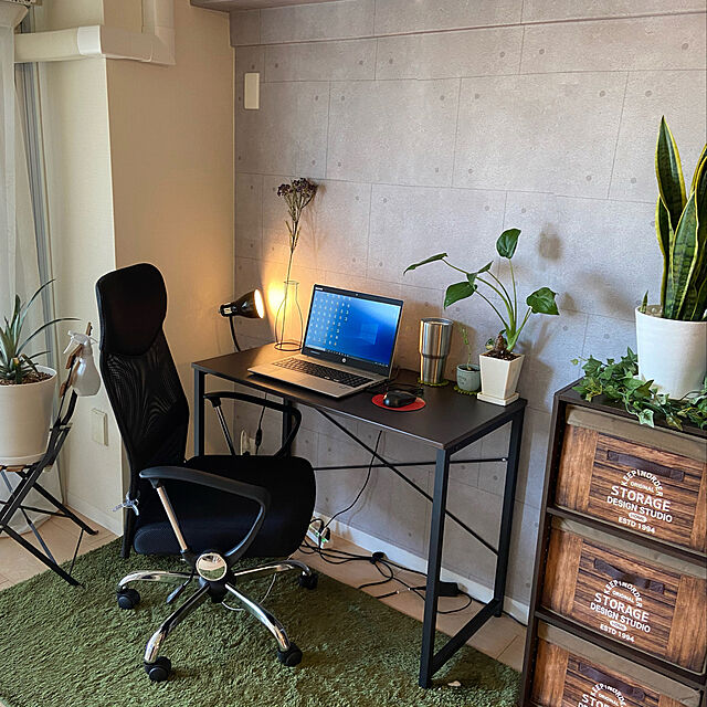 100均,ニトリ,観葉植物,照明,雑貨,My Desk Marukoの部屋