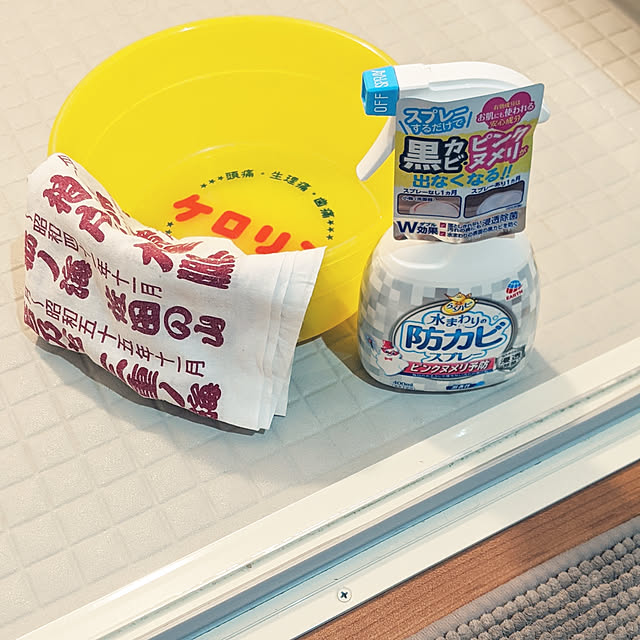 Bathroom,お風呂,バスルーム,掃除,防カビ剤,らくハピ,犬のいる暮らし,認めたくないがサクちゃんはおバカ,ミニピン shizuponの部屋