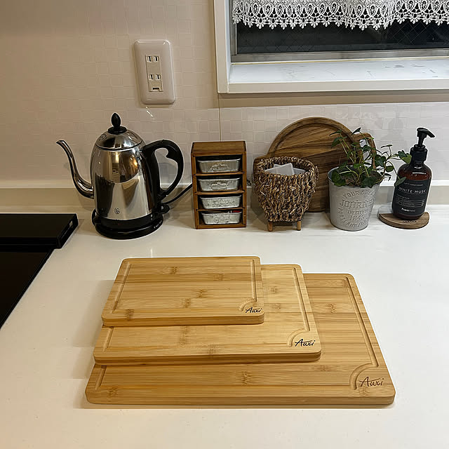 Kitchen,キッチン収納,ホワイトキッチン,まな板,カッティングボード,この秋、買ってよかったもの aromaの部屋